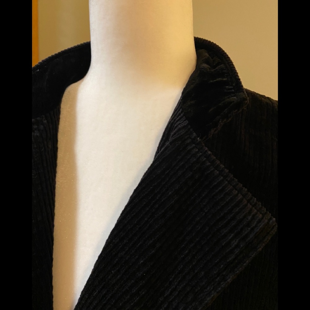 J. Jill Black Double-Breasted Corduroy Jacket, XS - Picture 5 of 10